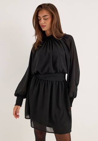 Draped Dress Black