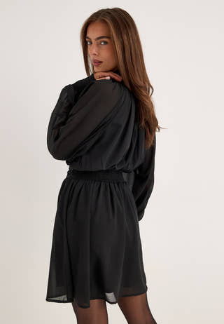 Draped Dress Black