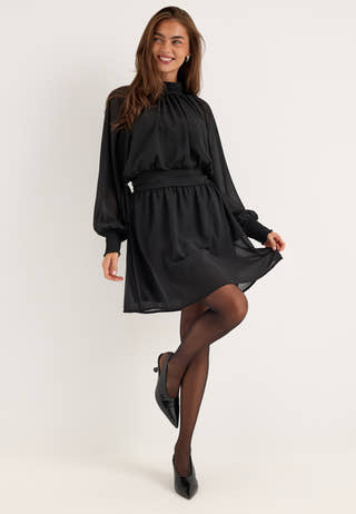 Draped Dress Black