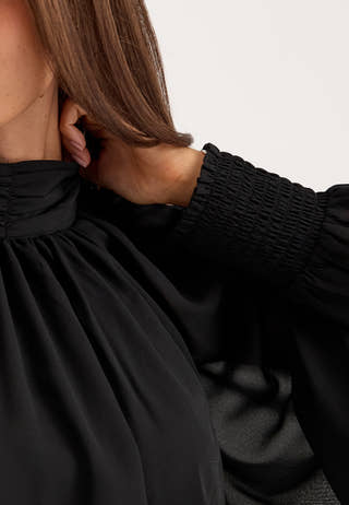 Draped Dress Black
