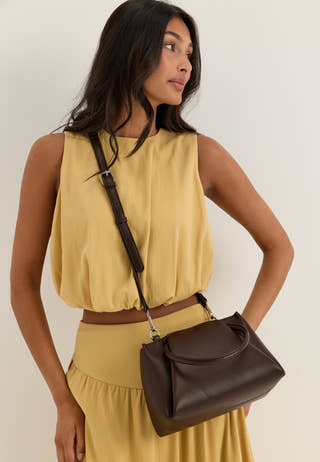 Small Tote Bag Brown