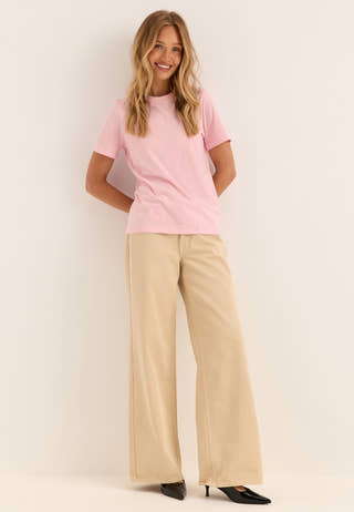 Pcfran Ss Tee Box Jrs Pink