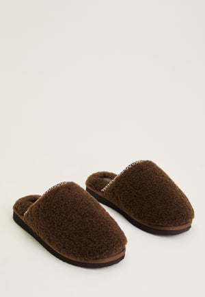 Teddy Slipper Brown