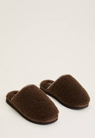 Teddy Slipper Brown