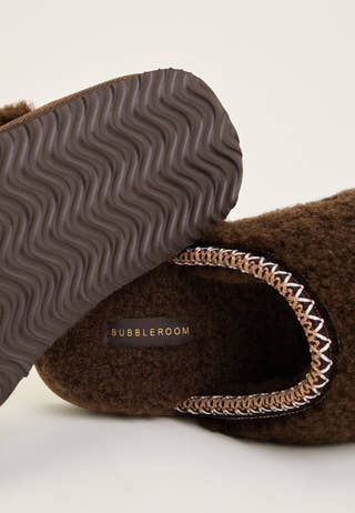 Teddy Slipper Brown