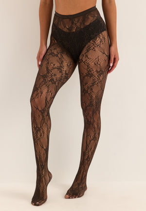 Vmmonroe Lace Tights Brown