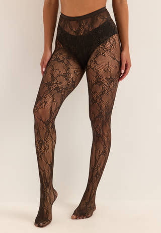 Vmmonroe Lace Tights Brown