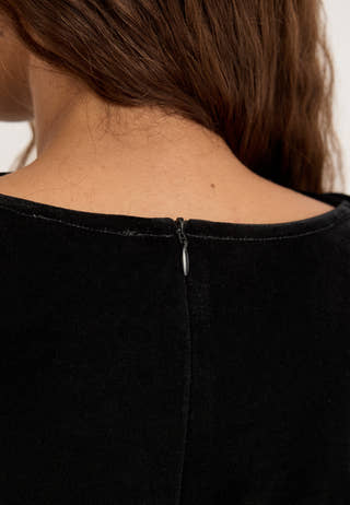 Velvet Top Black