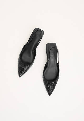 Onlcoco-11 Glitter Slingback Shoes Black