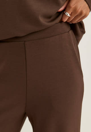 Pcmichelle Scuba Hw Pants Brown