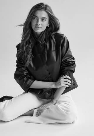 Remake Short PU Jacket