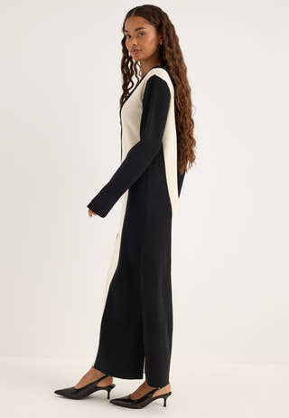 Objestra Kelly L/S RE KNIT DRE Black