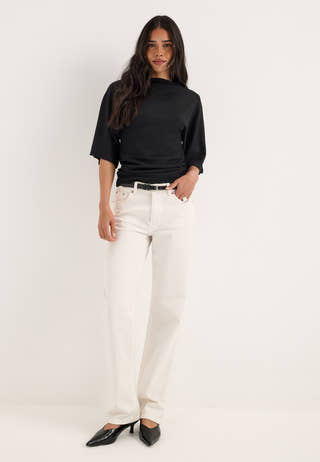 Funnel Neck Top Black
