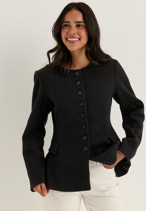 Vizikka L/S WAIST JACKET WAIST Black