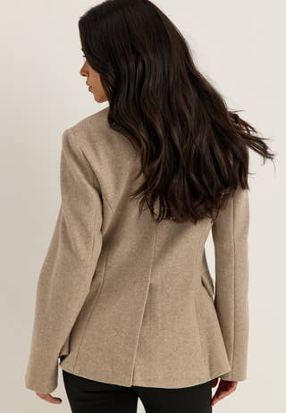 Vizikka L/S WAIST JACKET WAIST Beige