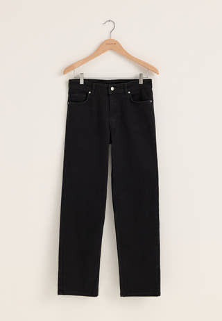 Slim Straight Jeans Black