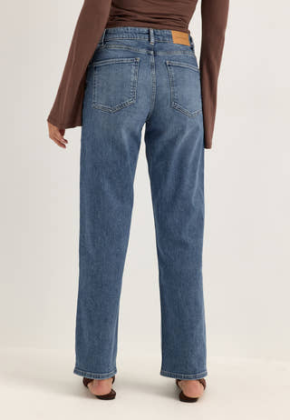 Slim Straight Jeans Blue