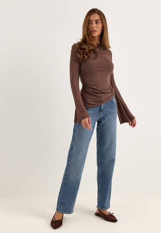 Slim Straight Jeans Blue