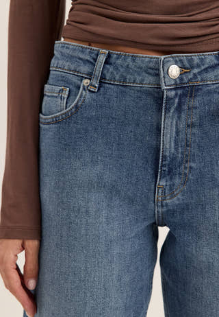 Slim Straight Jeans Blue