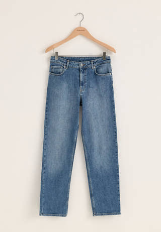 Slim Straight Jeans Blue