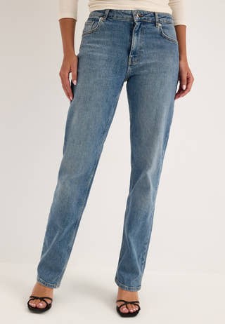 Slim Straight Jeans Blue
