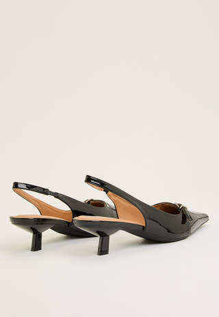 Biakristin Kitten Heel Mary Jane Faux Leather Black