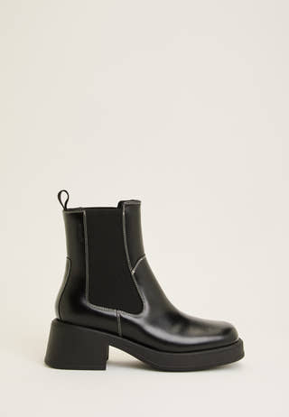 Dorah Leather Boot White