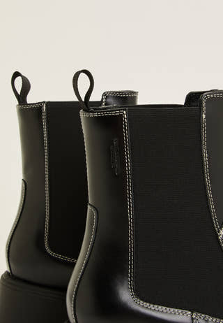 Dorah Leather Boot White