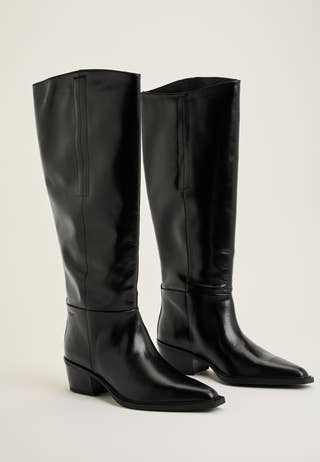 Kelsey Tall Leather Boot Black