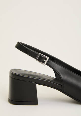 Marta Leather Pumps Black