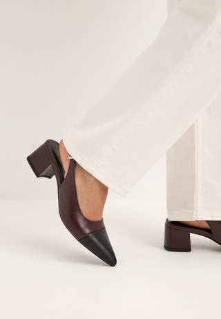 Marta Leather Pumps Red