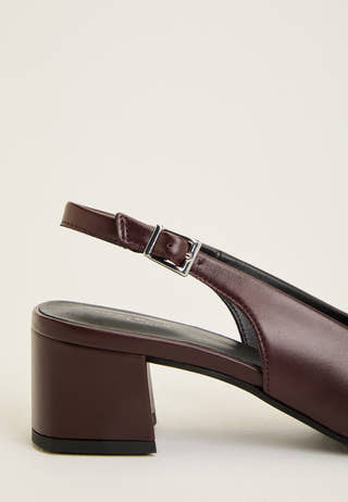 Marta Leather Pumps Red