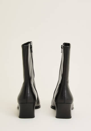 Ilona Leather Boot Black