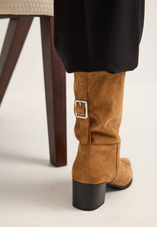 Giselle Suede Boot Brown