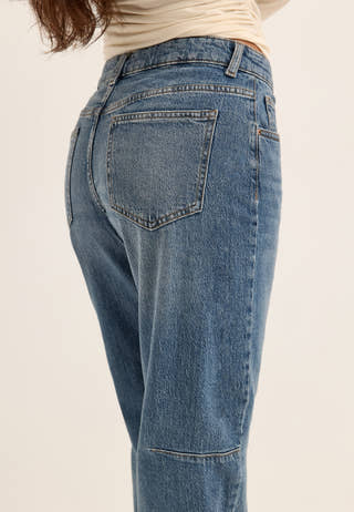 Vibrady Rw Barrel Denim Jeans Blue