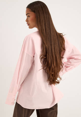 Viisolda Oversize Shirt Bow Pink