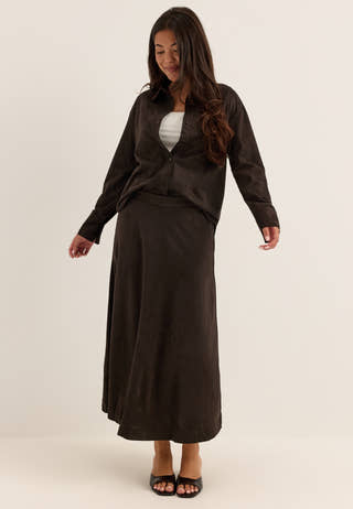 Vmkatty H/W 7/8 SKIRT Brown