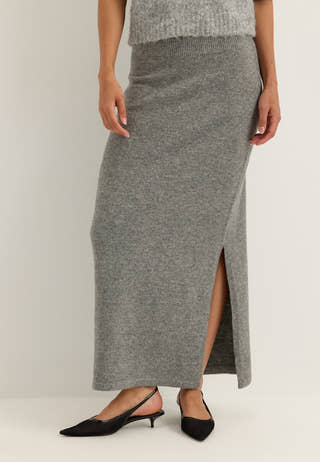 Pcsally Mw Ankle Skirt Grey