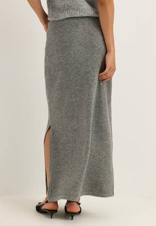 Pcsally Mw Ankle Skirt Grey
