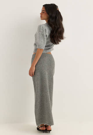 Pcsally Mw Ankle Skirt Grey