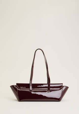 High Shine Buckle Bag Red