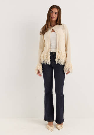 Vmsunny Ls Knit Cardigan Beige