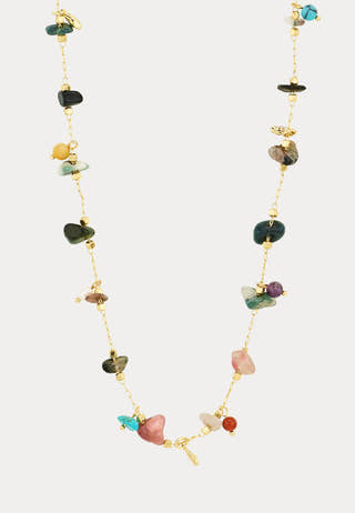 Here Necklace Gold-plated/MULTI Gold