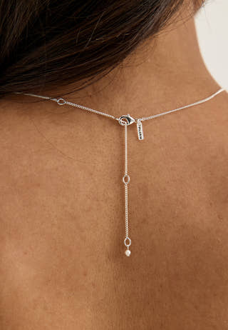 Evena Gift Set, Necklace & Earstuds, silver-plated Silver