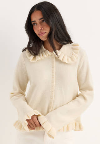 Yasfrilo Ls Knit Cardigan