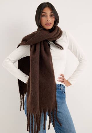Pcnikita Long Scarf Brown