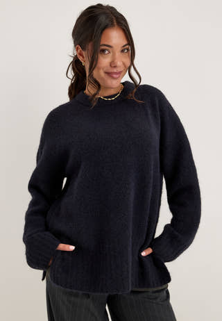 Pctina Ls O-neck Knit Blue