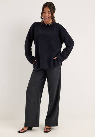 Pctina Ls O-neck Knit Blue