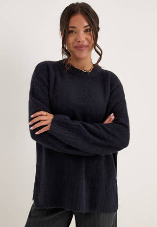 Pctina Ls O-neck Knit Blue