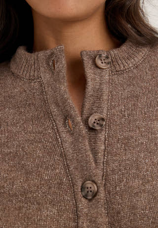 Pcaico Cape Knit Cardigan Brown